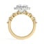 Bordeaux Halo Diamond Ring, smallview