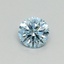 0.37 Ct. Fancy Vivid Blue Round Lab Grown Diamond