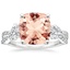 18K White Gold Luxe Willow Three Stone Diamond Ring (1/2 ct. tw.), smalltop view