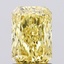 1.50 Ct. Fancy Vivid  Yellow Radiant Lab Grown Diamond