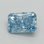 1.32 Ct. Fancy Vivid Blue Radiant Lab Grown Diamond