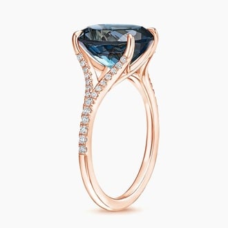 Jubilee London Blue Topaz and Diamond Cocktail Ring