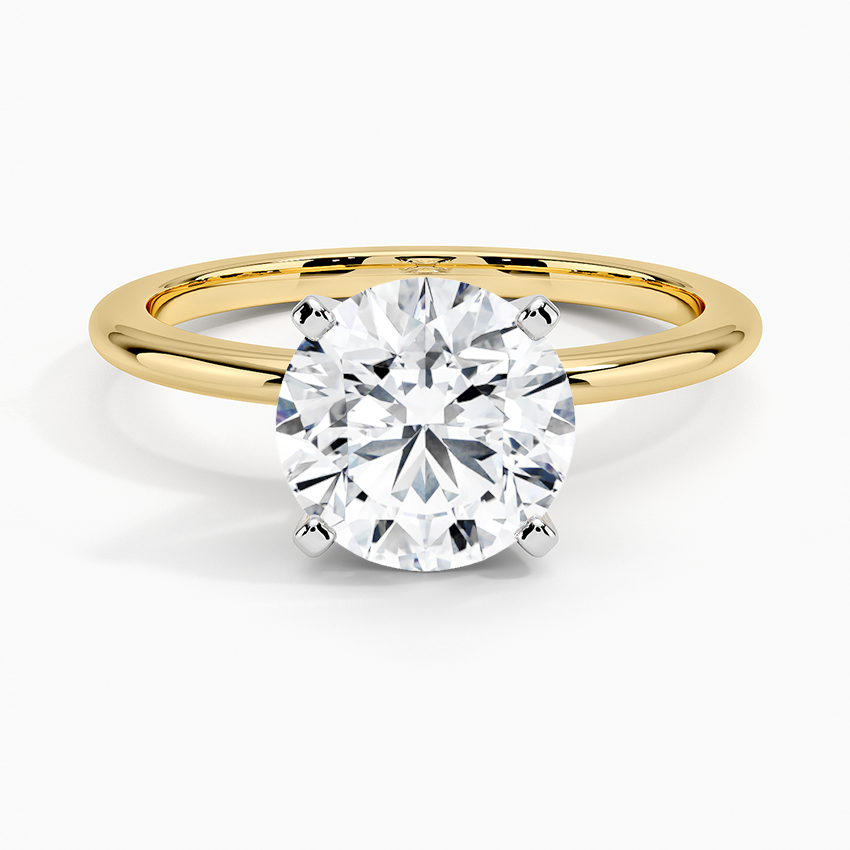 Top Twenty  Engagement Rings - FOUR-PRONG PETITE COMFORT FIT SOLITAIRE RING