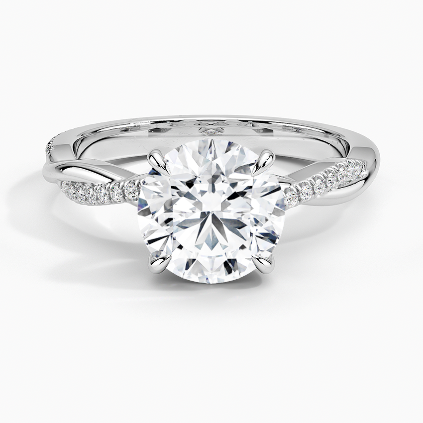 Top Twenty  Engagement Rings - PETITE TWISTED VINE DIAMOND RING (1/8 CT. TW.)