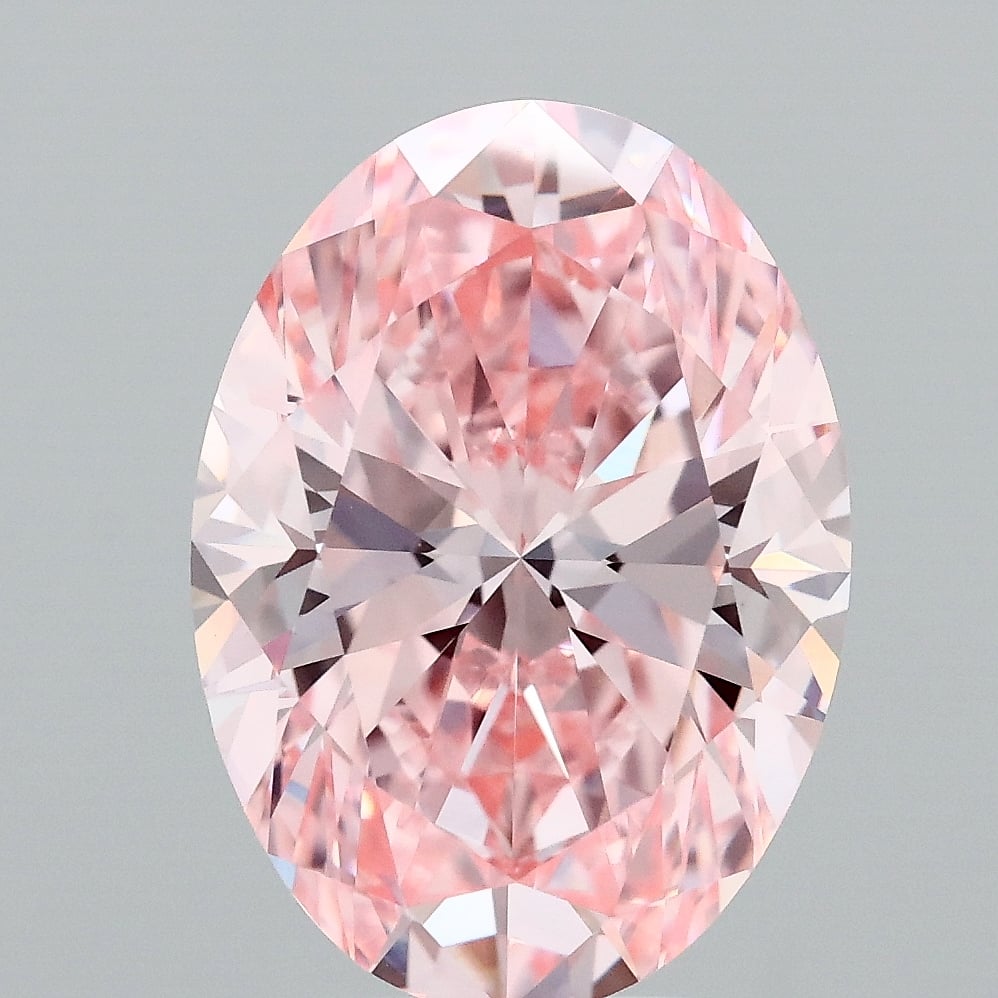4.00 Ct. Fancy Vivid Pink Oval Lab Grown Diamond