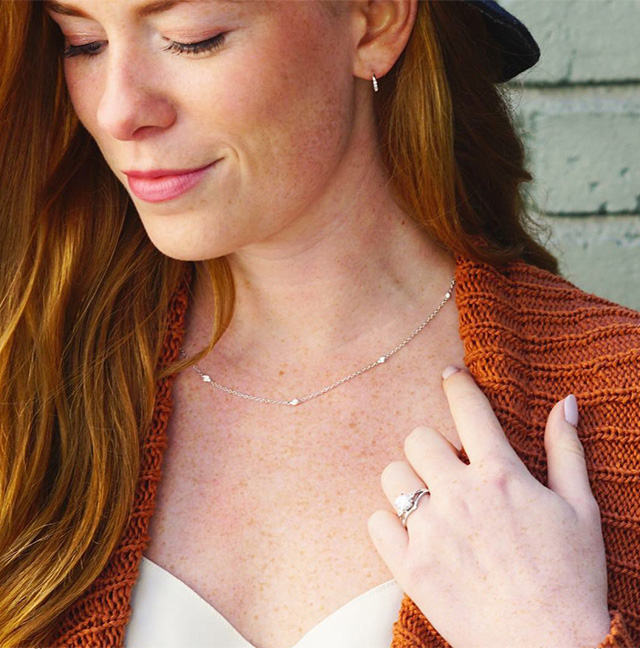 Marquesa Strand Diamond Necklace