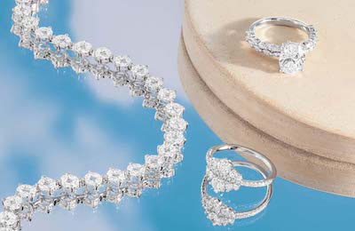 A variety of diamond fine jewelry from the Reflections Collection
